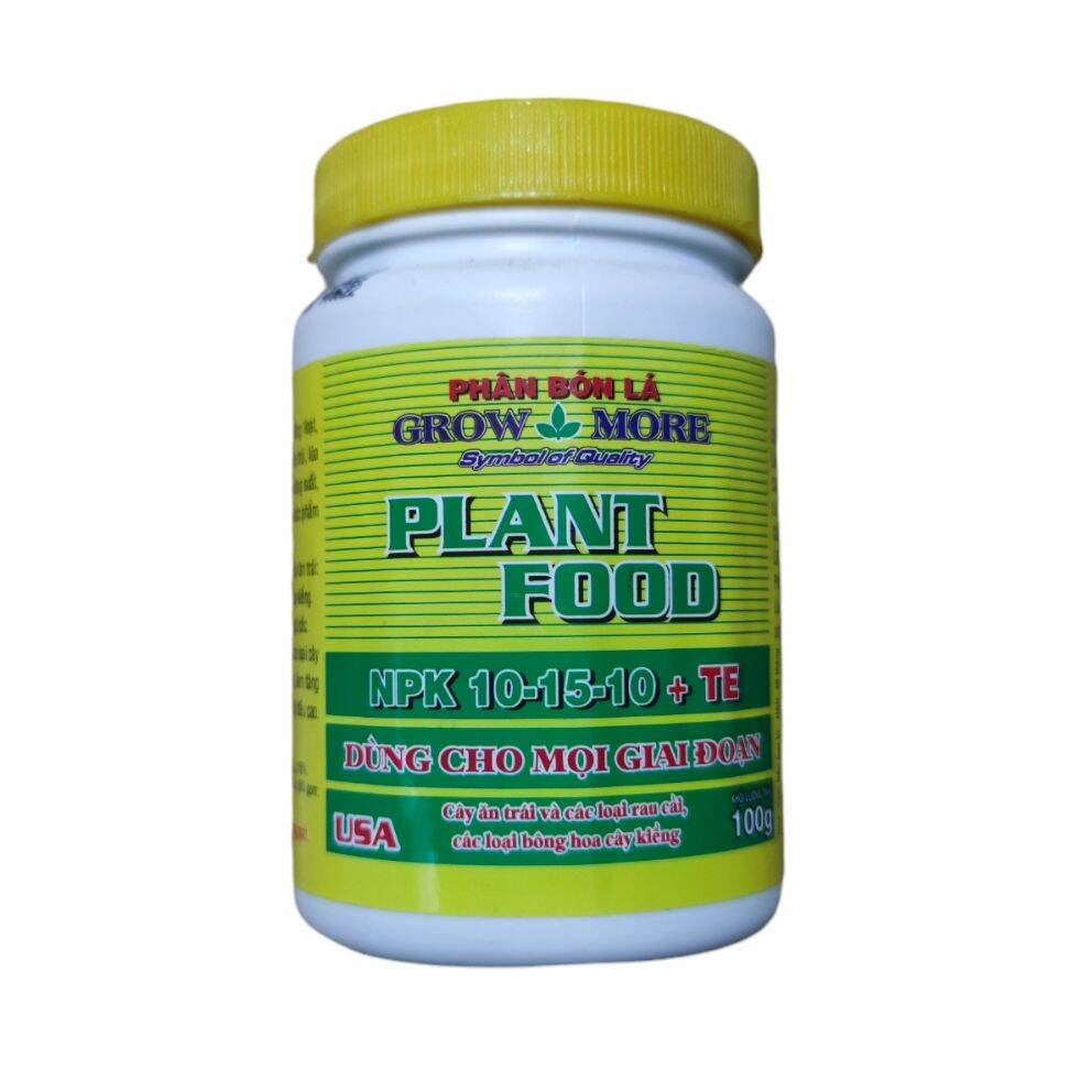 Phân bón lá 10-15-10 TE Grow More  (USA) 100gr Cho mọi giai đoạn
