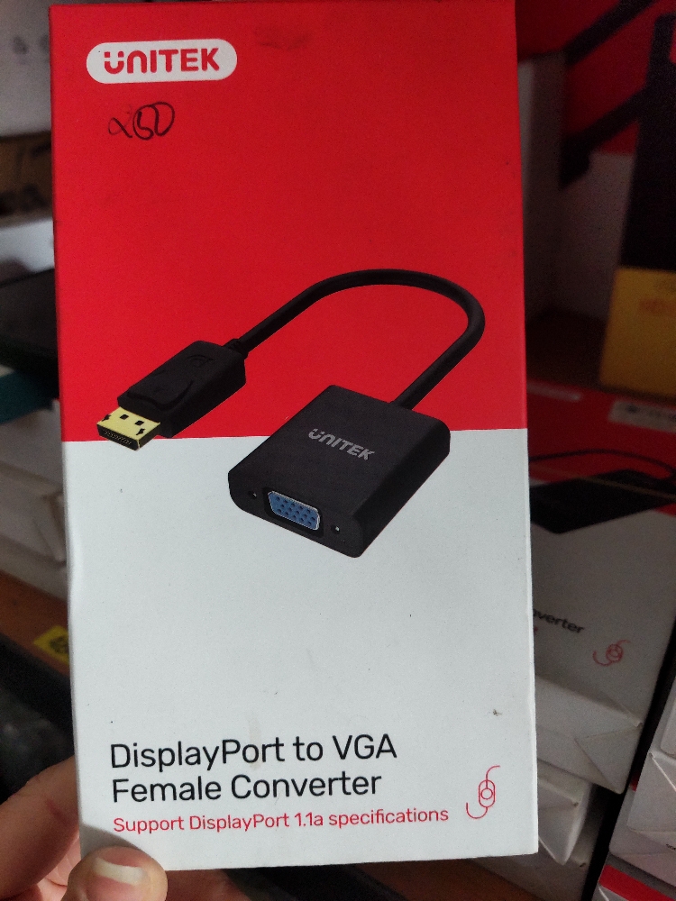 Cáp chuyển đổi Displayport to VGA Unitek Y-5118E