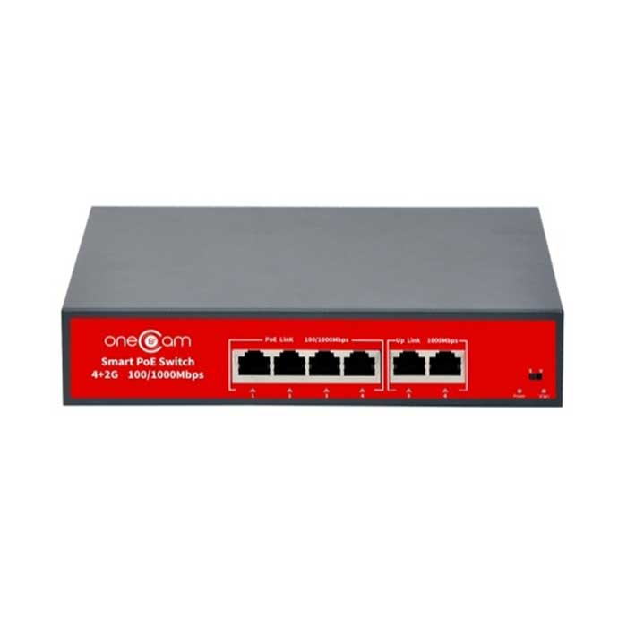 Switch PoE 4 cổng ONECAM SW-06-04P-B