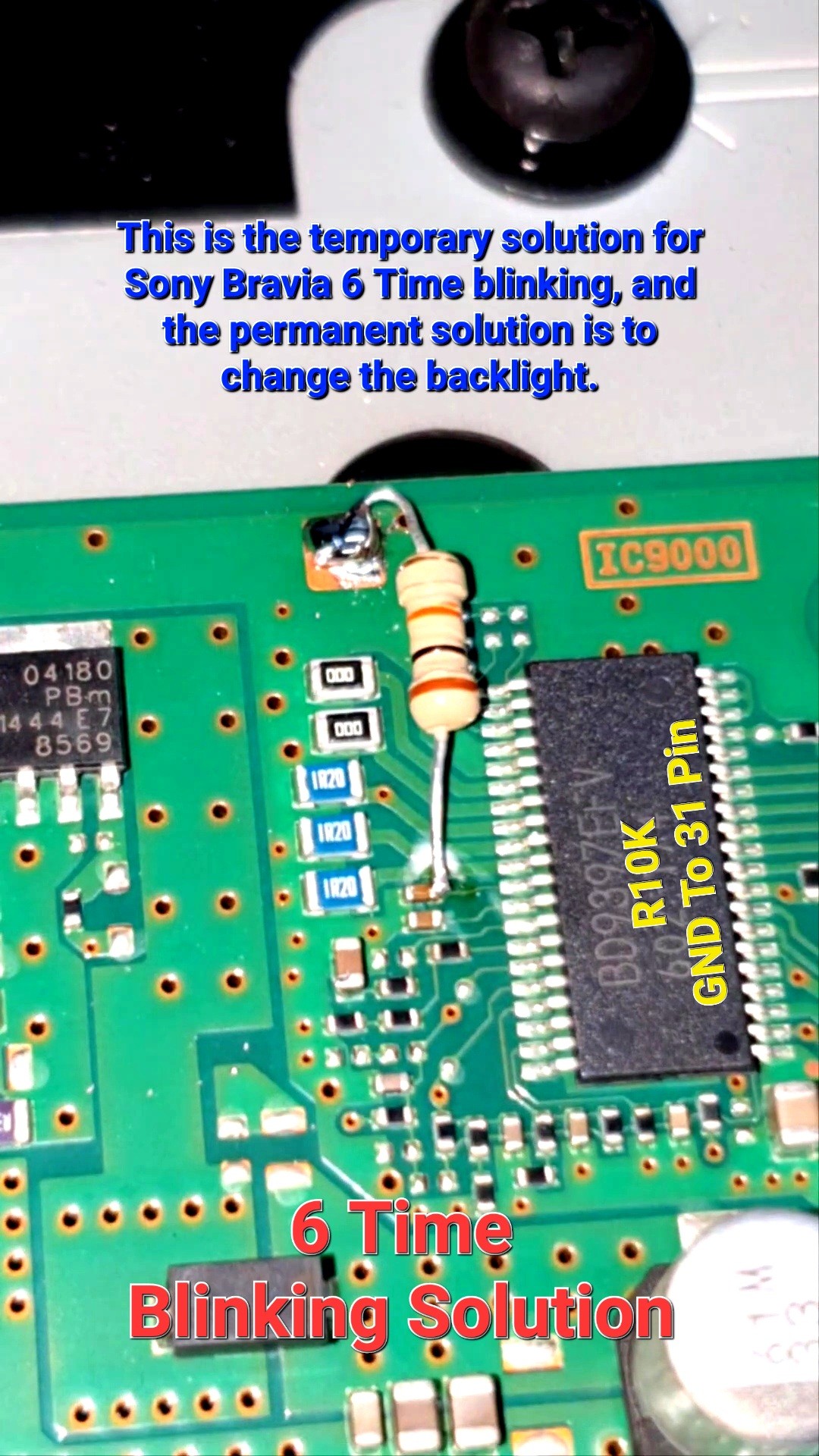 Khắc Phục Lỗi 6 Nháy Tivi SONY- SONY BRAVIA 6 Time Blinking