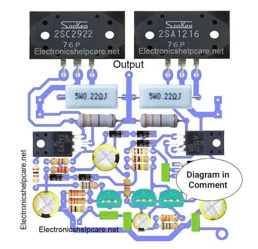 Sơ đồ khuếch đại chất lượng 500 watts