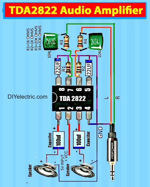 TDA2822 Audio Amplifier