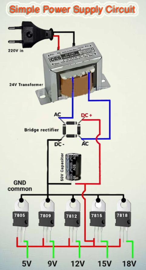 Mạch Nguồn Đơn Giản