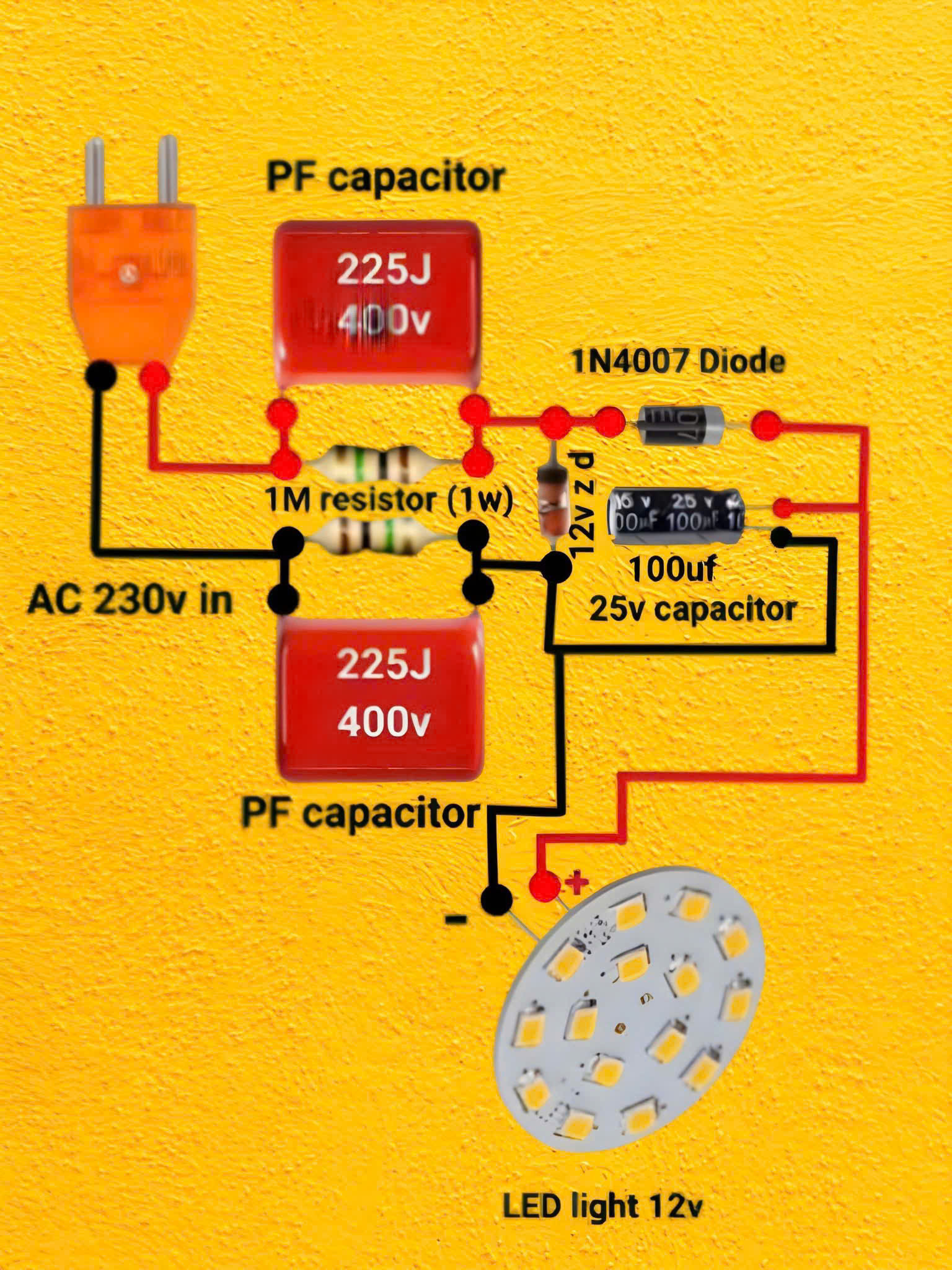 Main cách lập nguồn 220 volt đến 3/6/9/12/24 volt mạch điều khiển DC LED-Đa Đầu ra