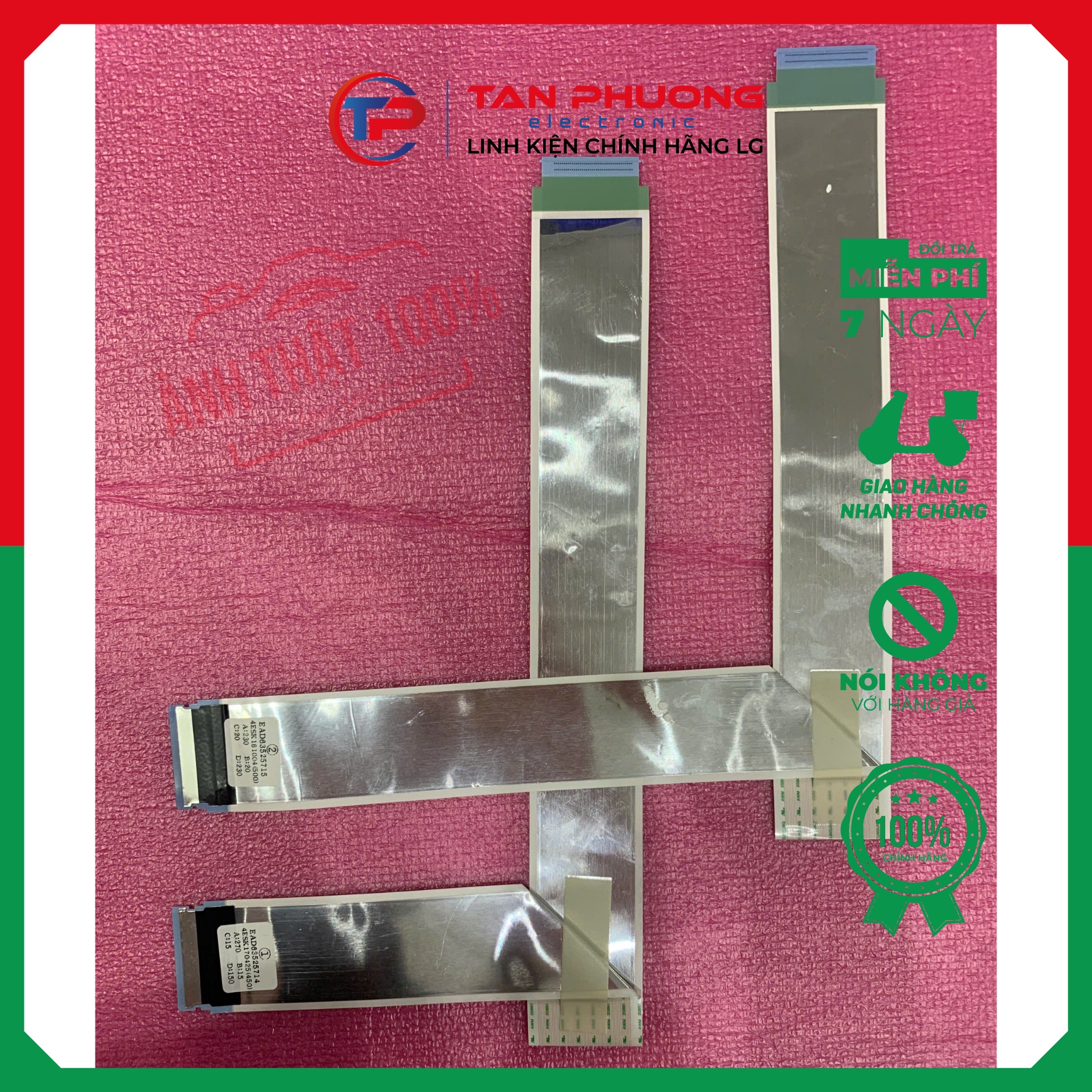 Cable,FFC cáp từ bo mạch chính lên màn hình tivi LG Mã EAD63525715 Hàng Tháo máy còn Hoạt động tốt