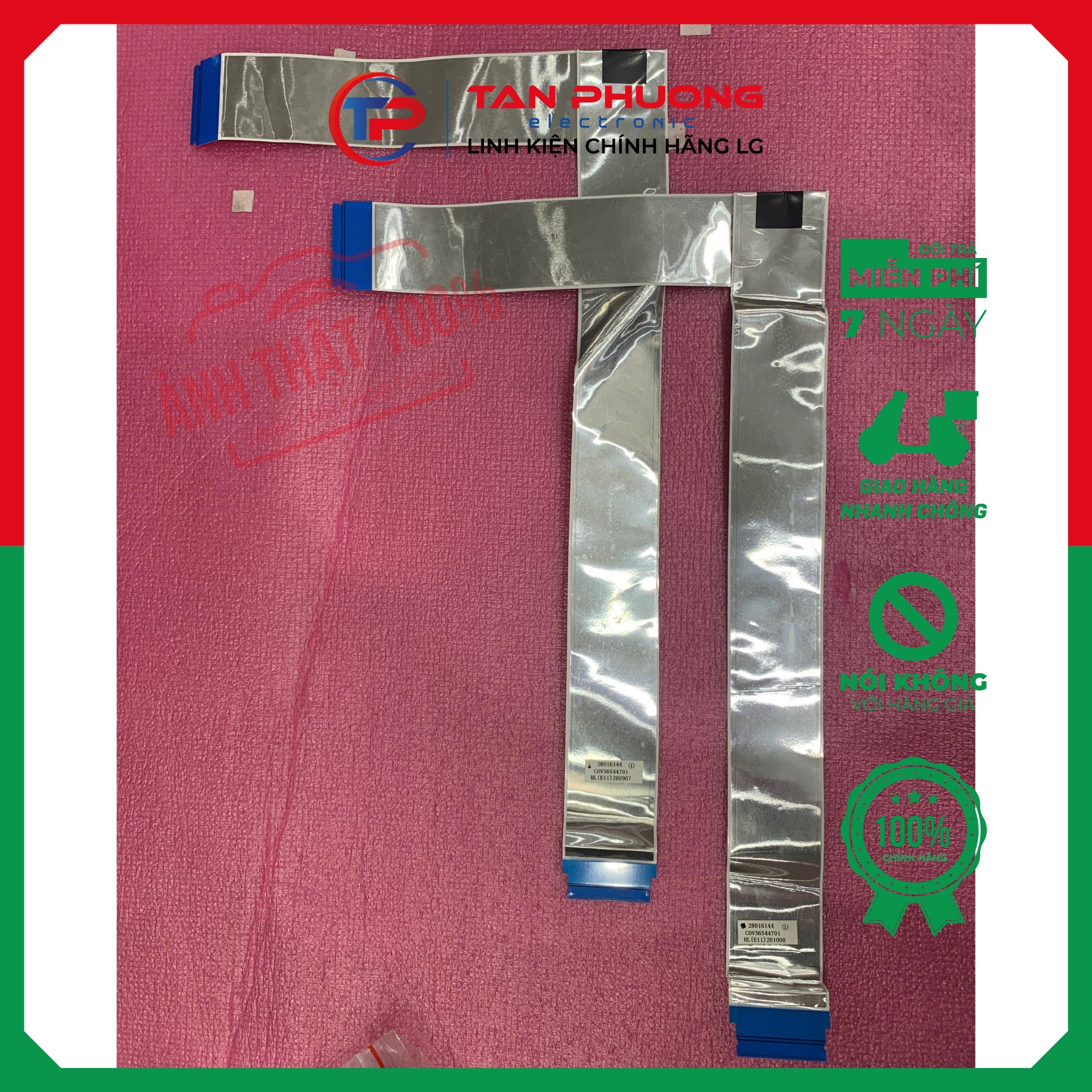 Cable,FFC cáp từ bo mạch chính lên màn hình tivi LG Mã COV36544701 Hàng Tháo máy còn Hoạt động tốt