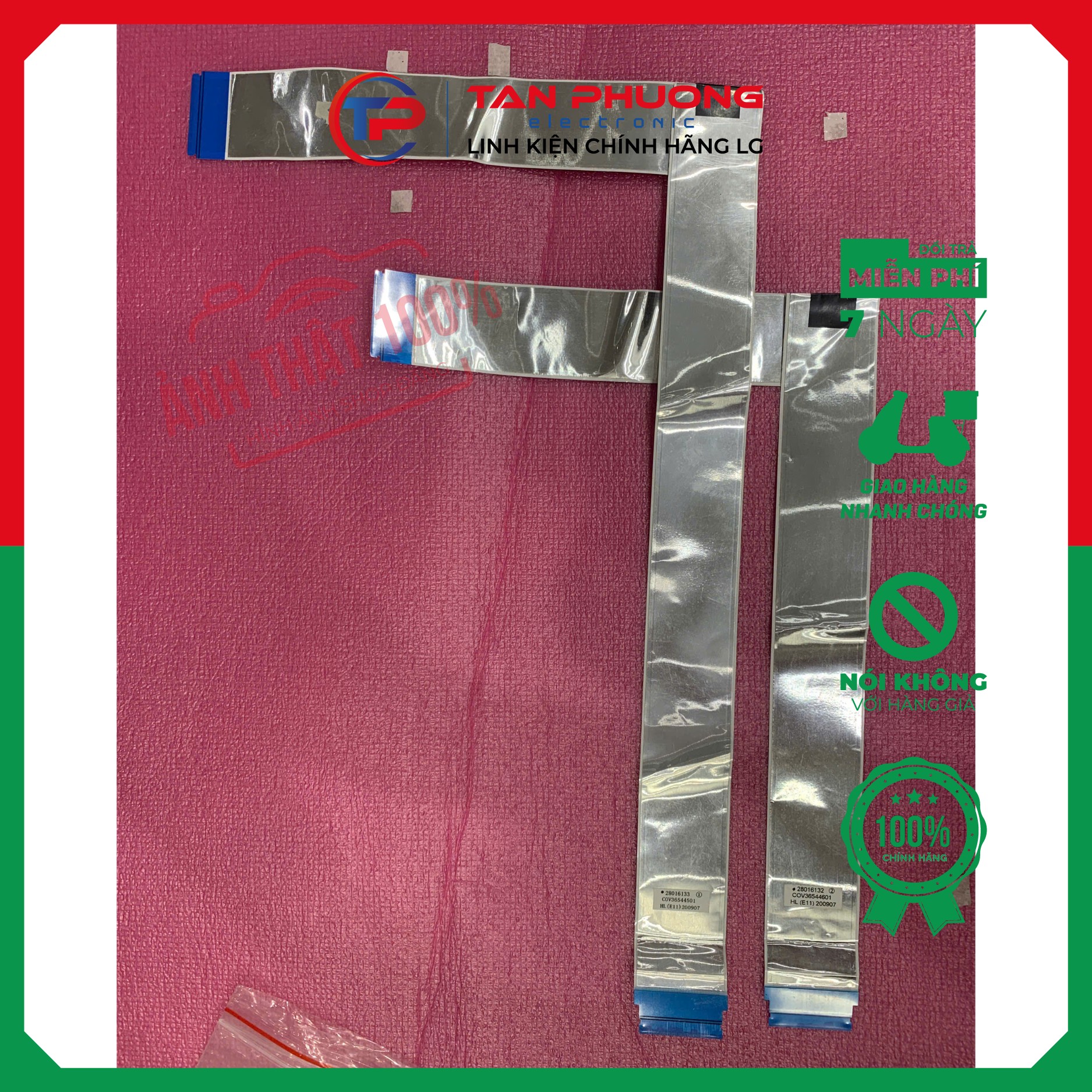 Cable,FFC cáp từ bo mạch chính lên màn hình tivi LG Mã COV36544501 Hàng Tháo máy còn Hoạt động tốt