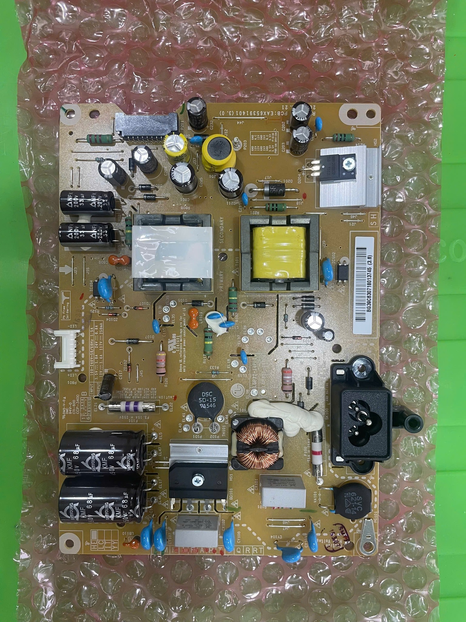 Bo mạch Nguồn Tivi LG LGP32-14PL1 Power Board EAX65391401 hàng mới tinh cho các model 32LB582-32LB581A-32LY340C-32LB551B-32LB552A