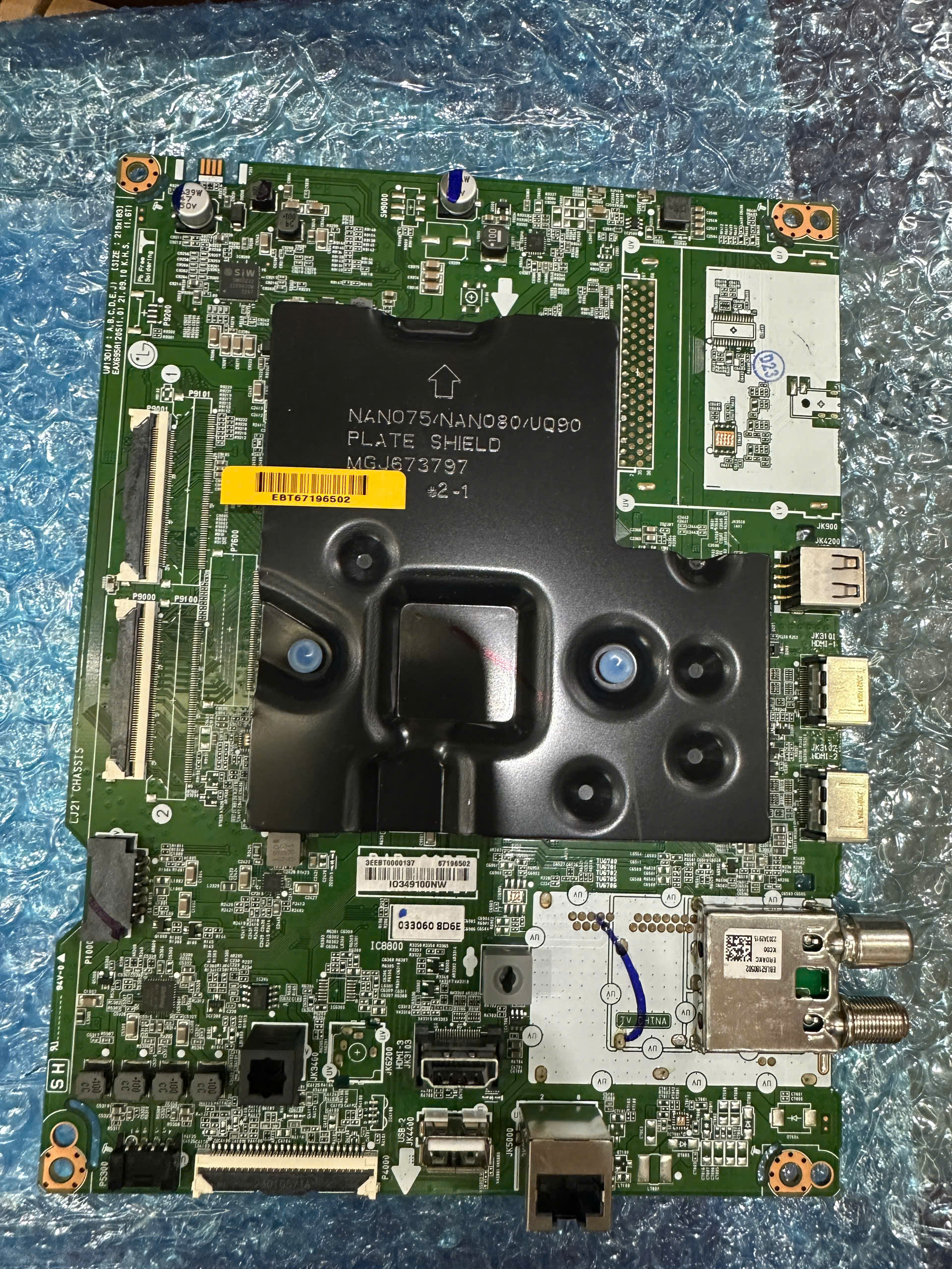 Bo mạch chính LG Tivi model 43UQ8050 55UQ8050 -UQ8000 panel BOE mã bo EBT67196502 (mới tinh)