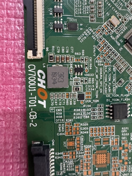 T con logic CV709U1-T01-CB chot tivi samsung 70RU7200 và 70UN6900 tháo máy hoạt động tốt