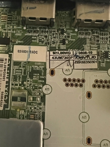 Bo mạch chính LG Tivi model 43UM7300 LGD hàng tháo máy còn hoạt động tốt