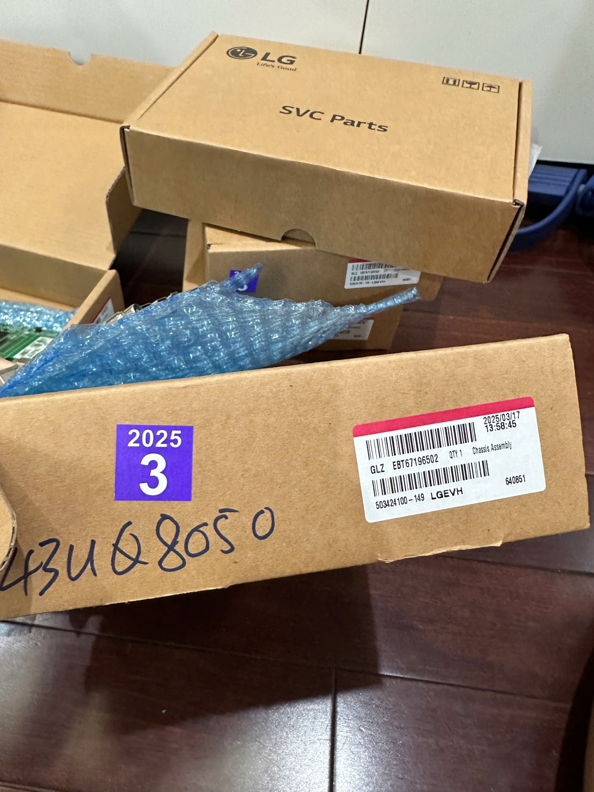 Bo mạch chính LG Tivi model 43UQ8050 55UQ8050 -UQ8000 panel BOE mã bo EBT67196502 (mới tinh)