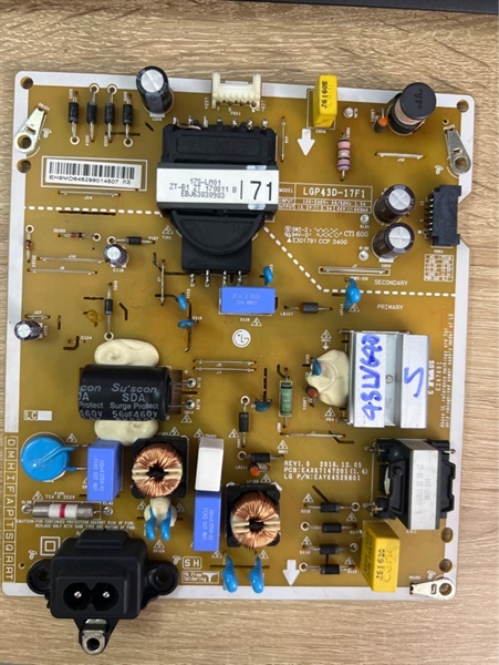 43LV640S 43UK6340 43D-17F