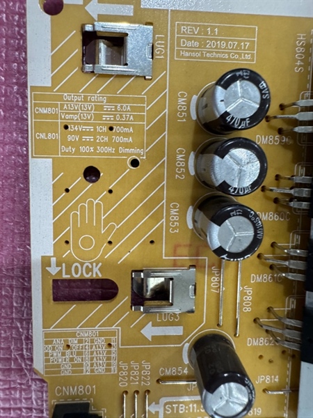 Bo mạch nguồn Tivi Samsung 70RU7200 -70NU6900 mã BN44-01016A hàng tháo máy hoạt động tốt