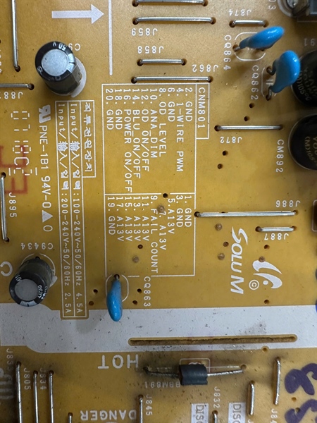 Bo mạch Nguồn tivi Samsung 55NU8500K