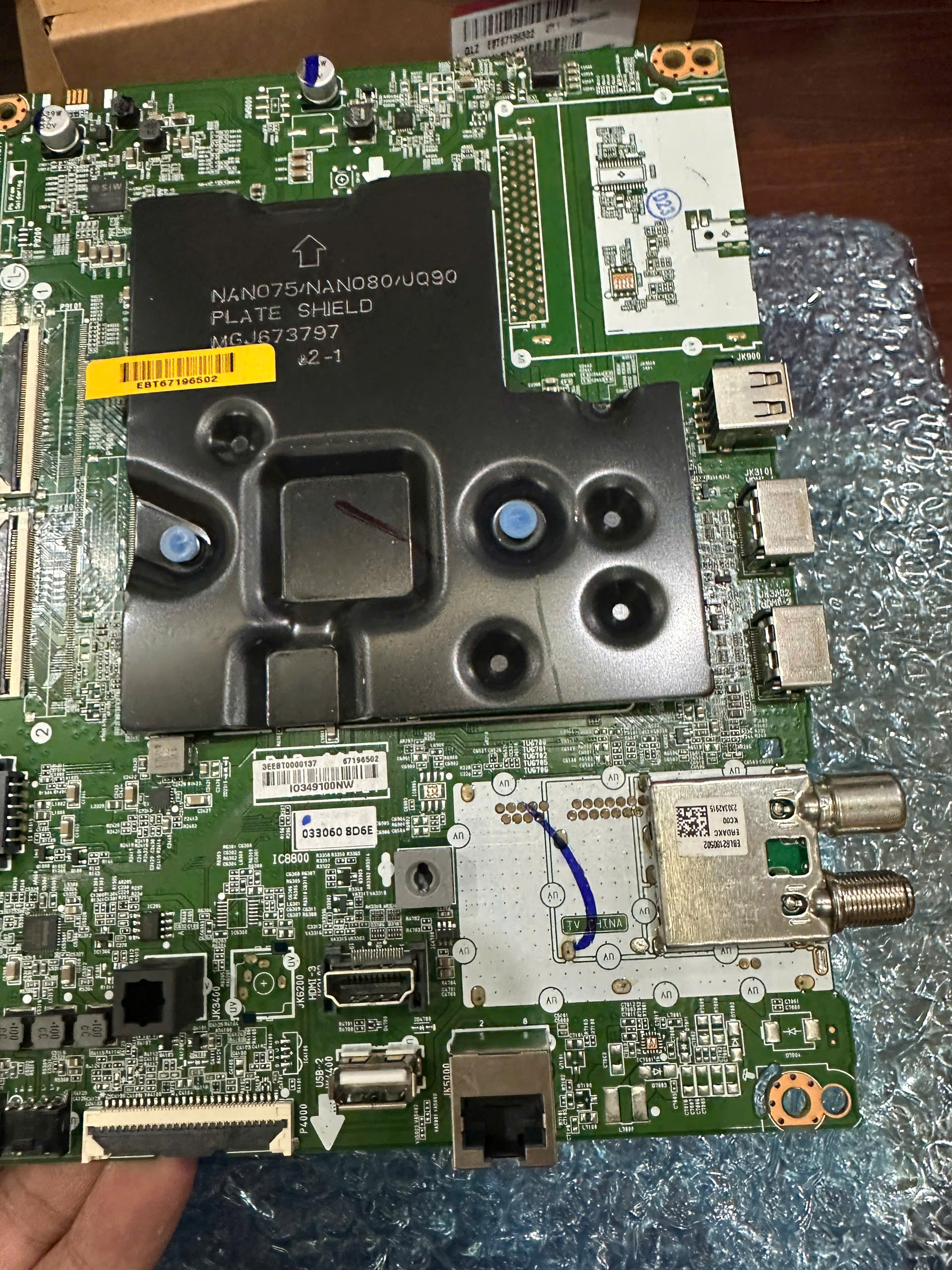 Bo mạch chính LG Tivi model 43UQ8050 55UQ8050 -UQ8000 panel BOE mã bo EBT67196502 (mới tinh)