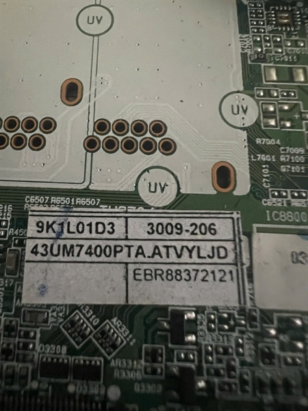 Bo mạch chính LG Tivi model 43UM7400 LGD hàng tháo máy còn hoạt động tốt