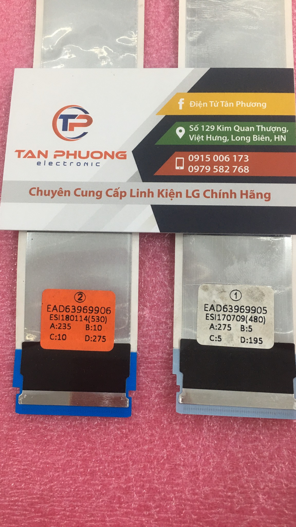 Cable,FFC cáp từ bo mạch chính lên màn hình tivi LG EAD63969905 EAD63969906