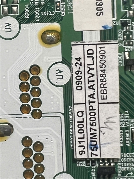 Bo mạch chính LG Tivi model 75UM7500 hàng tháo máy còn hoạt động tốt