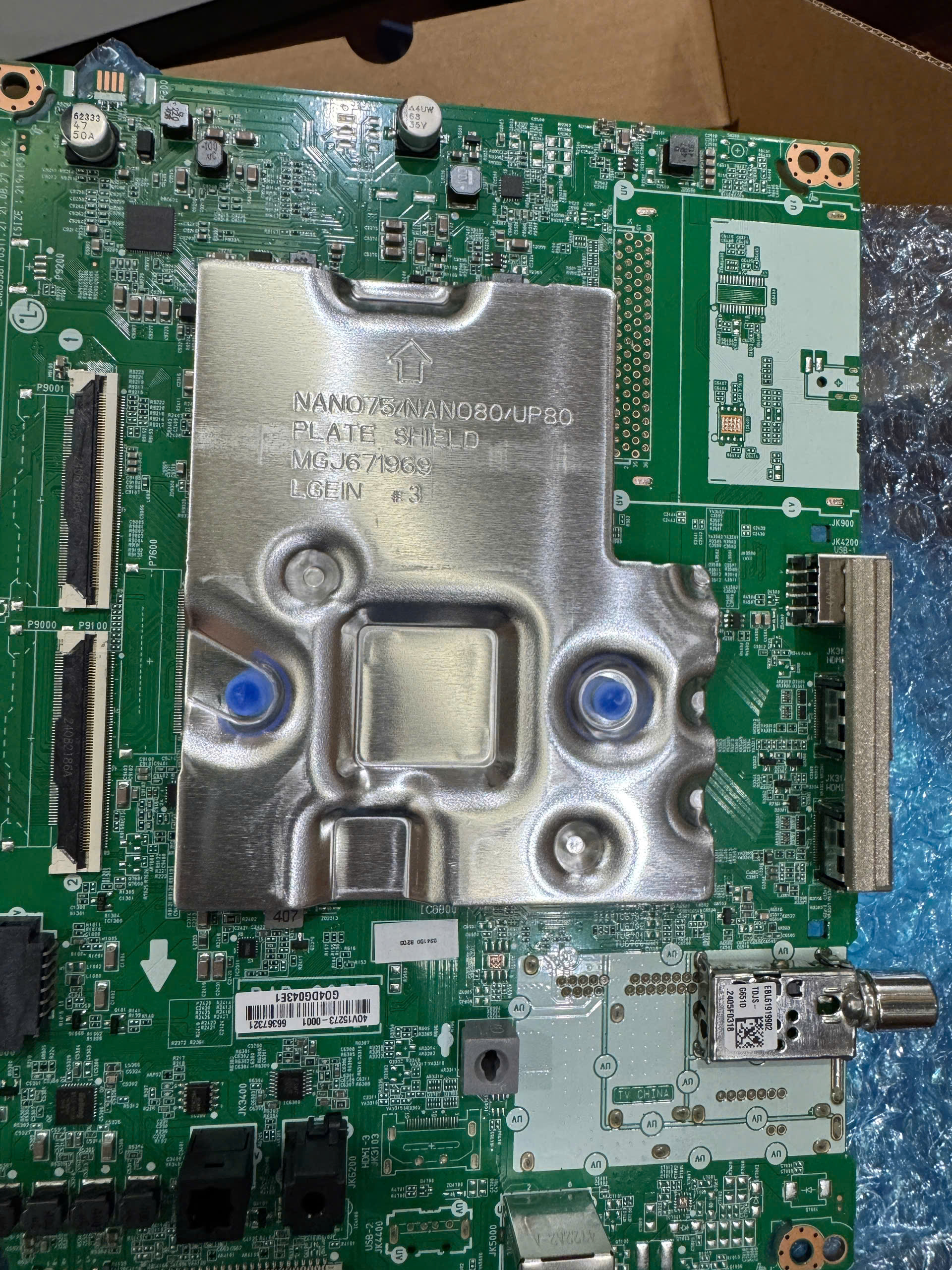 Bo mạch chính LG Tivi model 75UP7800 75UP7720 panel BOE mã bo EBU66367321 (mới tinh) EAX69581703