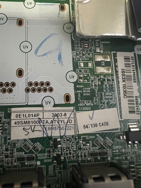 Bo mạch chính LG Tivi model 49SM8100 hàng tháo máy còn hoạt động tốt