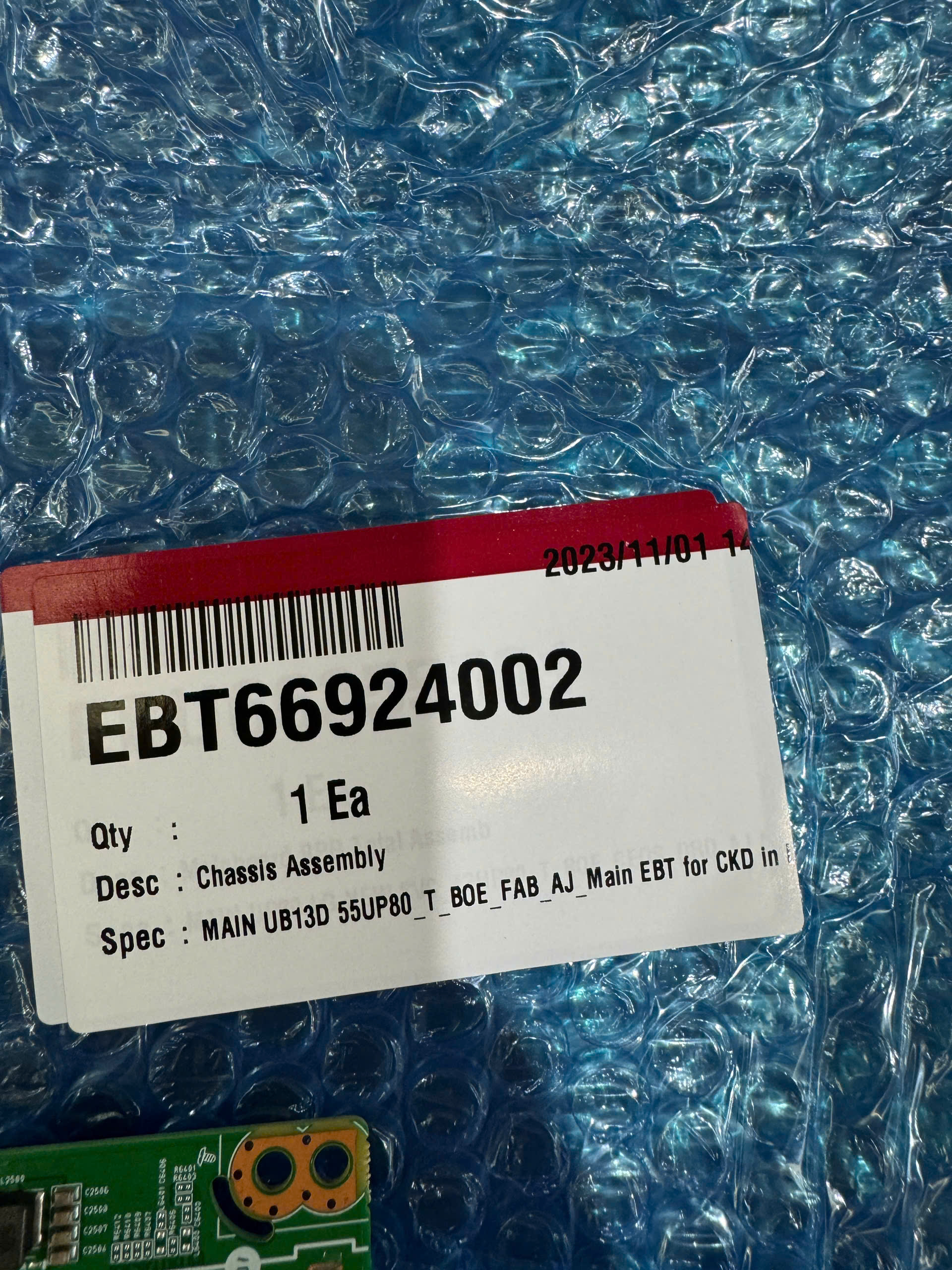 Bo mạch chính LG Tivi model 43UP8100 -55UP8100 panel BOE mã bo EBT66924002 (mới tinh)