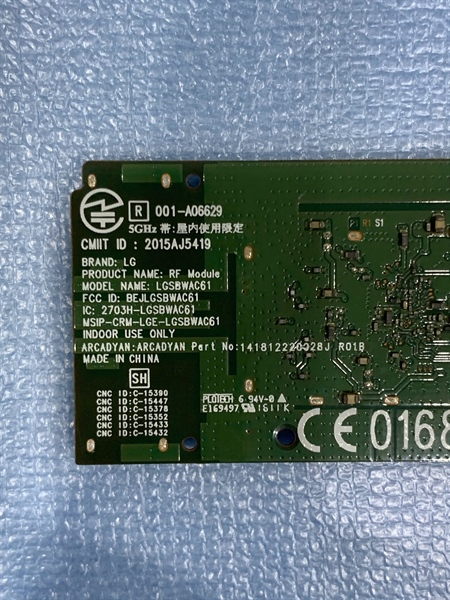 Bo mạch WIFI tivi LG EAT63153401 hàng tháo máy còn hoạt động TỐT