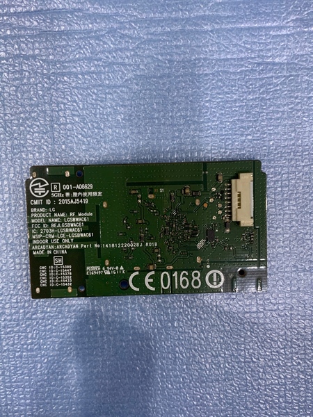 Bo mạch WIFI tivi LG EAT63153401 hàng tháo máy còn hoạt động TỐT