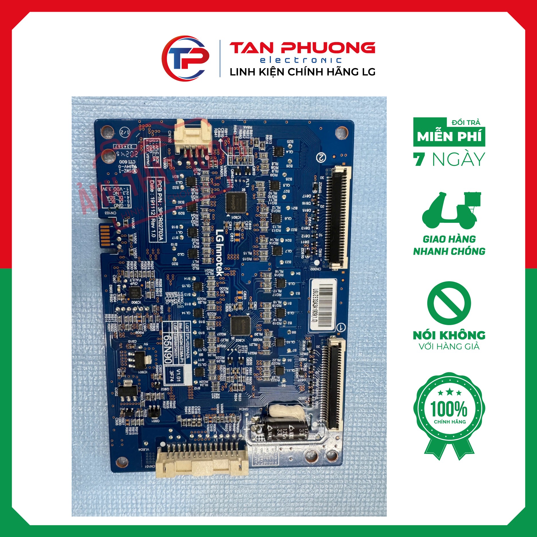 LG Television Led Driver Pcb - EBR89756201 -EP2H32WA2A -65NANO91TNA.ATV -65NANO90 -65Nano85