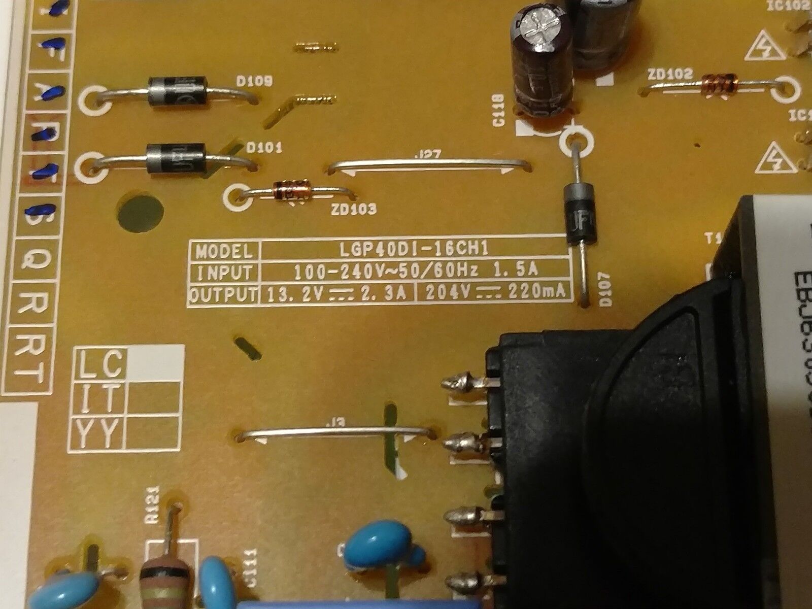 Power Supply Board New ( Tình trạng Mới Tinh) EAY64288601 LGP40D1-16CH1 40LH 40LV 40LH 40LF 43LF 49LF