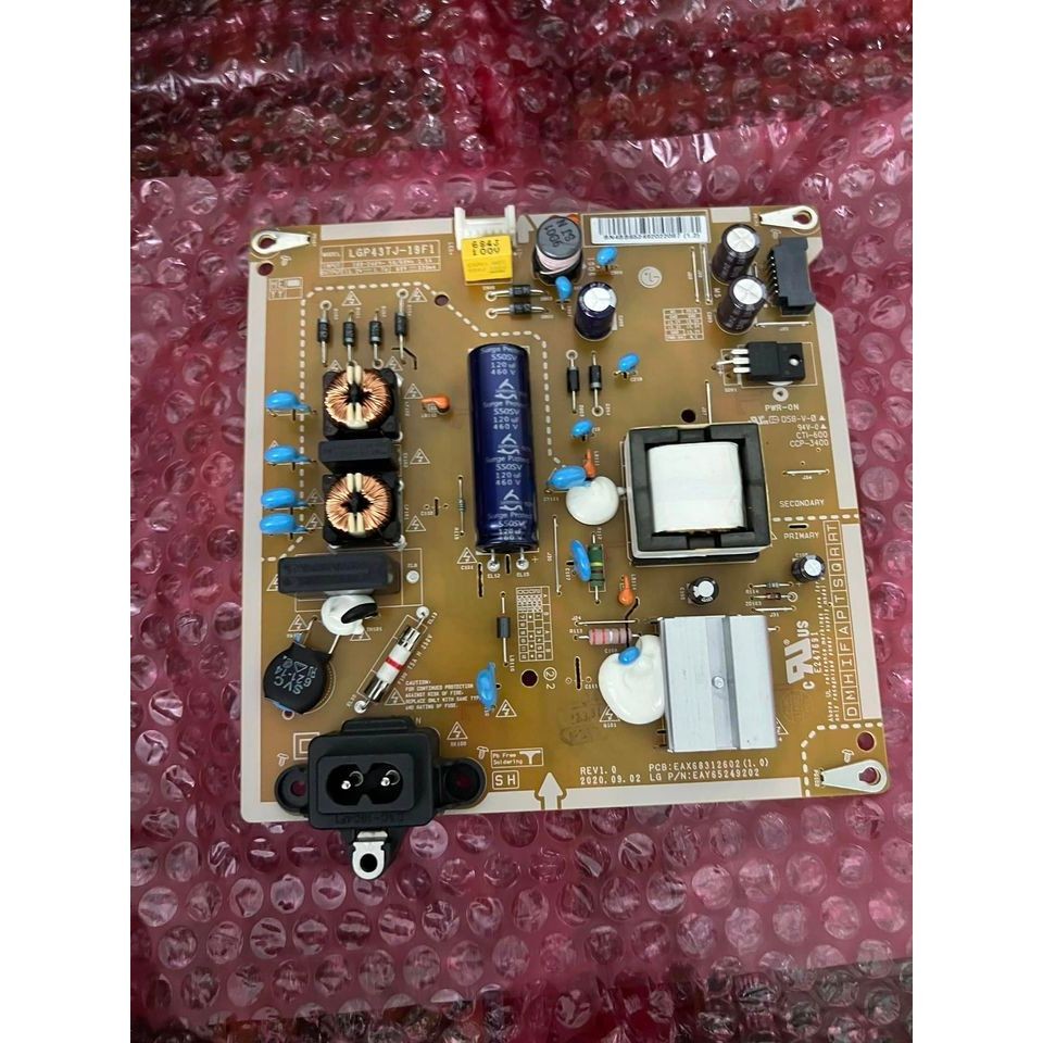 Bo mạch Nguồn tivi LG EAY65249202 LGP43TJ-19F1 Power Supply New (Tình Trạng mới Tinh)