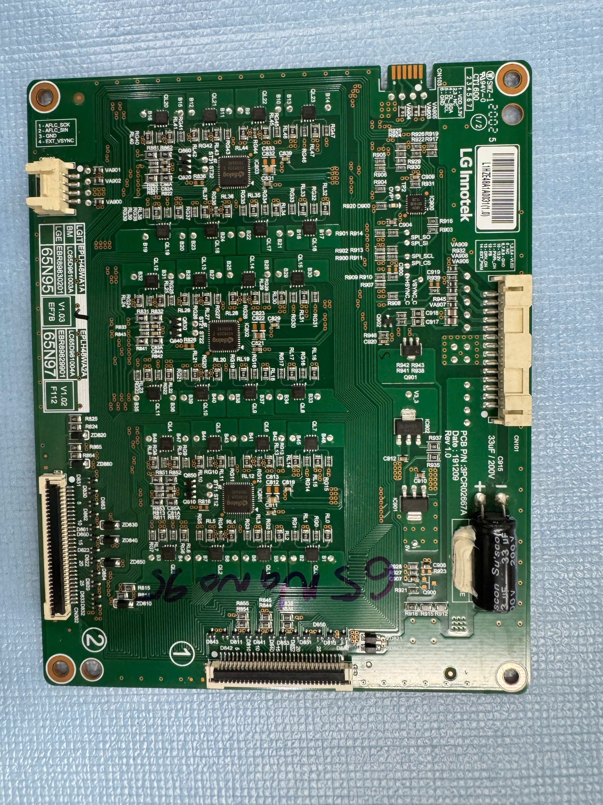 LG Pcb Assembly, Led Driver - EBR89830201 65NANO956 65Nano95,65Nano90