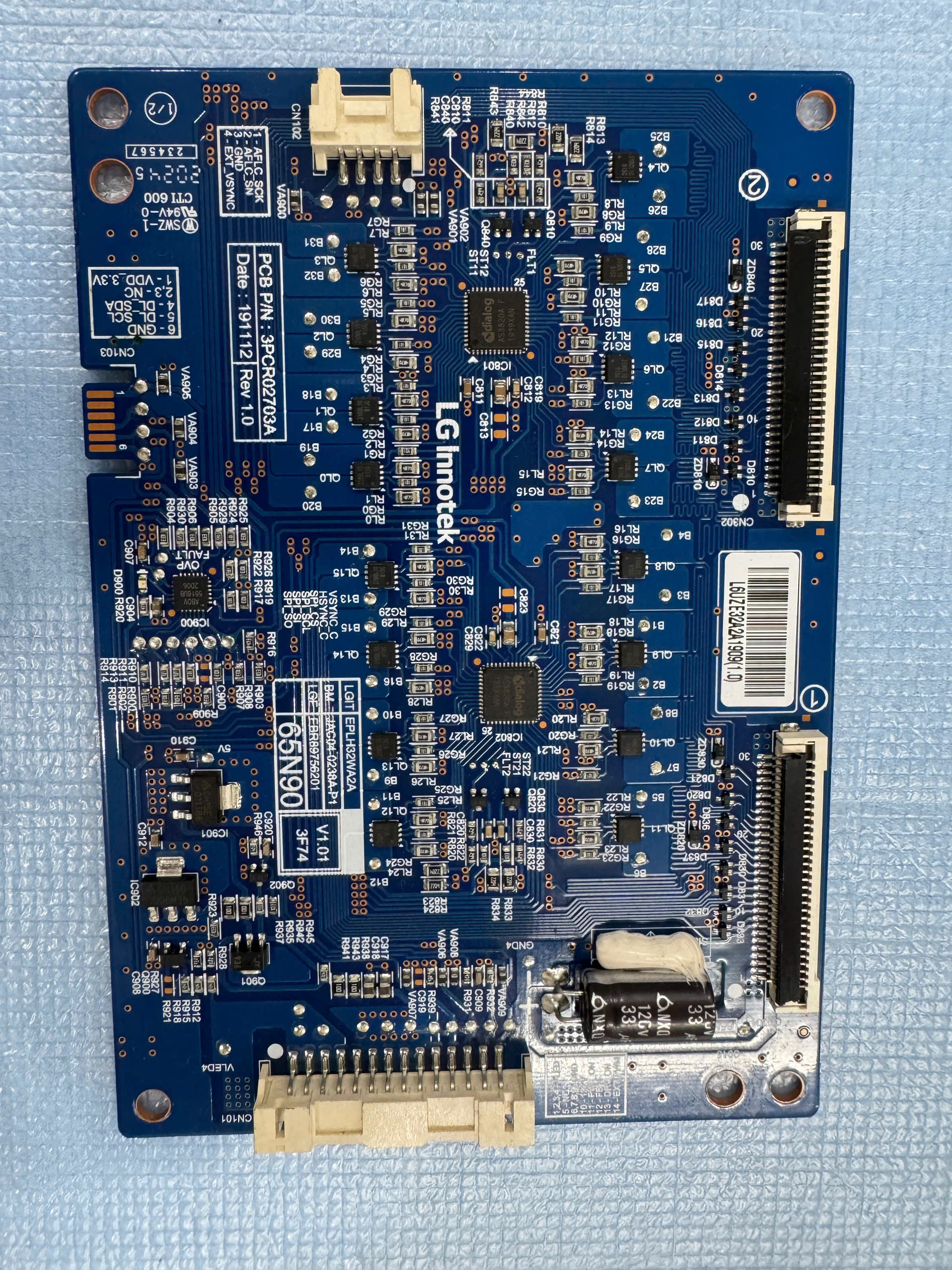 LG Television Led Driver Pcb - EBR89756201 -EP2H32WA2A -65NANO91TNA.ATV -65NANO90 -65Nano85