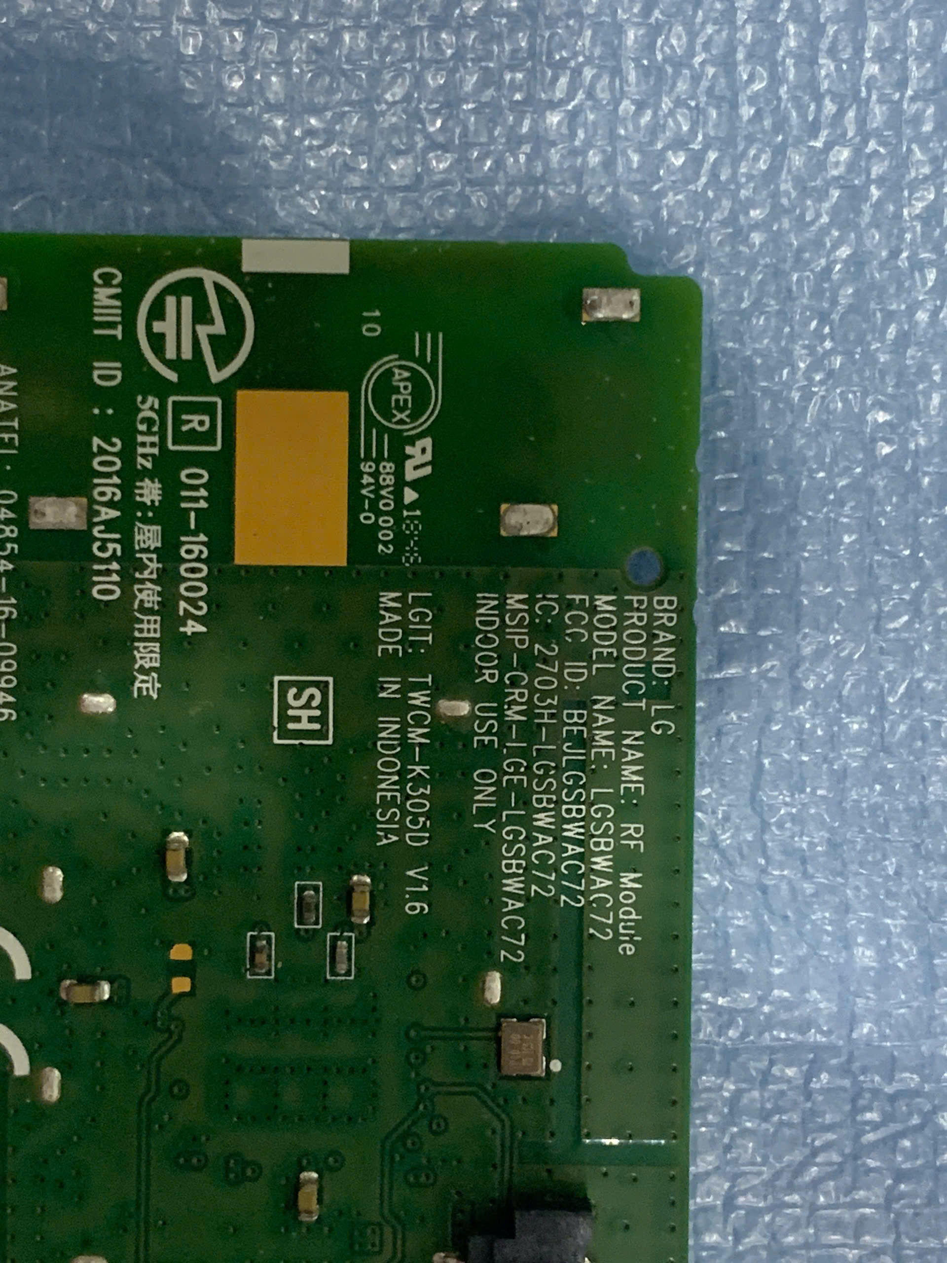 Bo mạch WIFI tivi LG EAT63377302 hàng tháo máy còn hoạt động TỐT