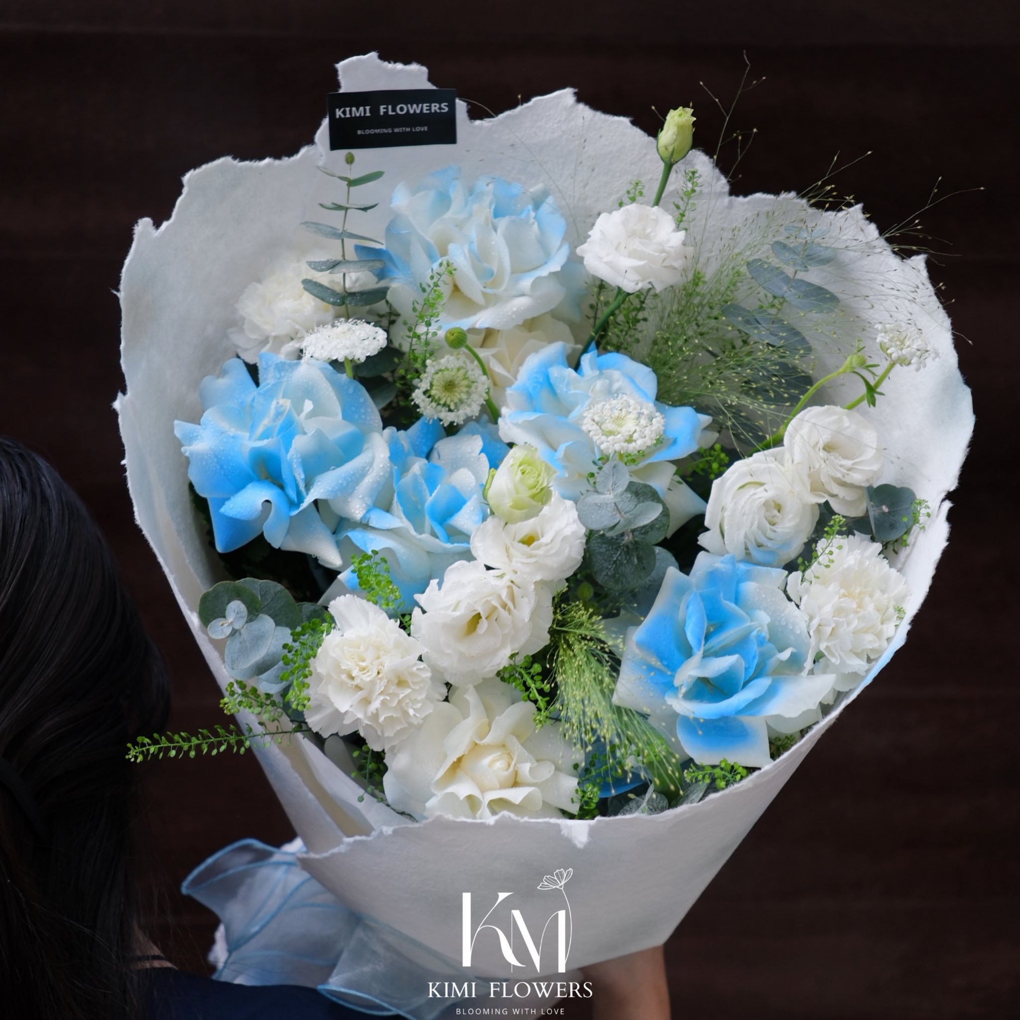 Bó Hoa Tone Hồng Tặng Người Yêu - Bó Hoa Tươi Garden Style - 胡志明市花束配送 KIMI FLOWERS