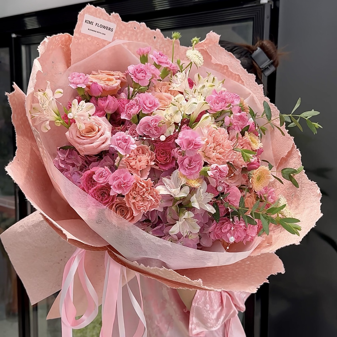 Bó Hoa Tone Hồng Tặng Người Yêu - Bó hoa hồng chùm sophia