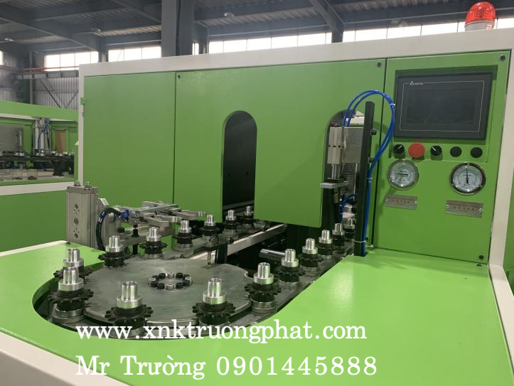 Máy thổi hũ pet miệng rộng 1 ra 2