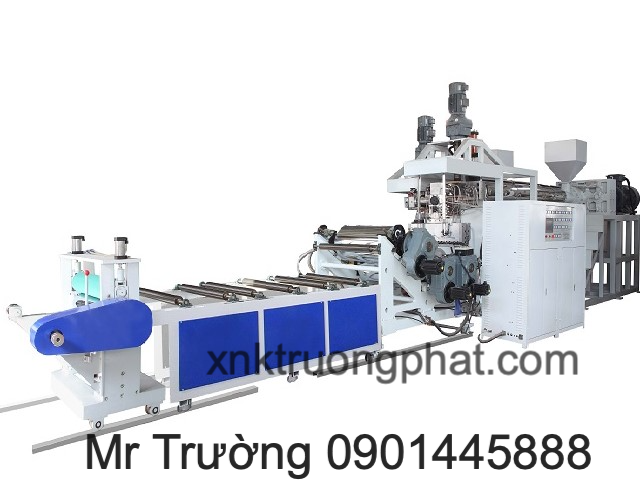 Máy cán màng PP GPPS HIPS PE Calcium Carbonate+PP