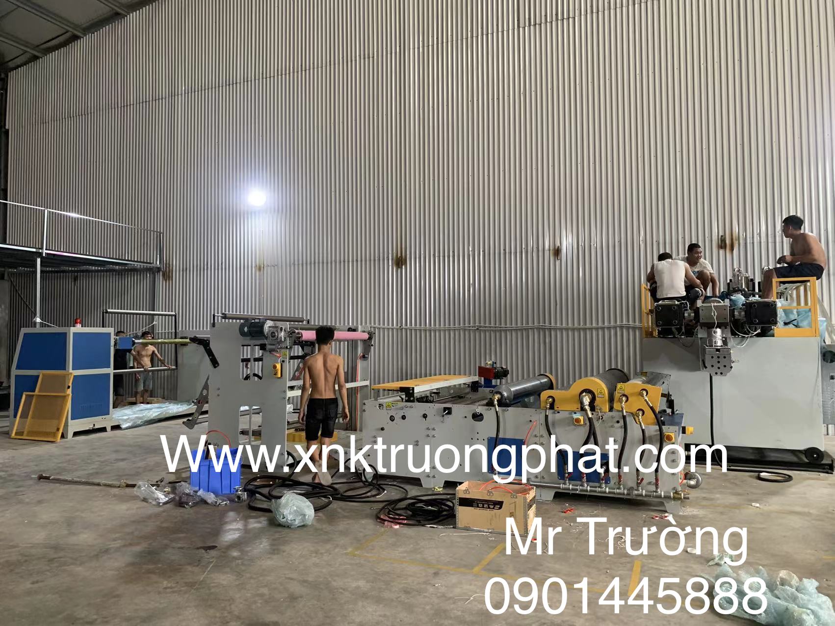 Lắp đặt chuyển giao dây chuyền máy cán màng khí 2 lớp ở Hưng Yên