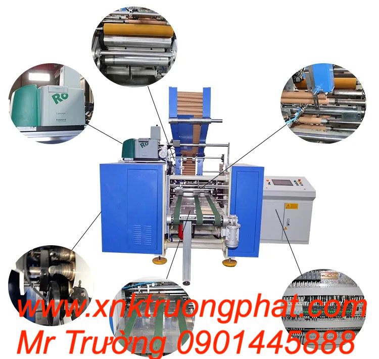 Máy chia cuộn màng nhôm bọc thực phẩm giá rẻ