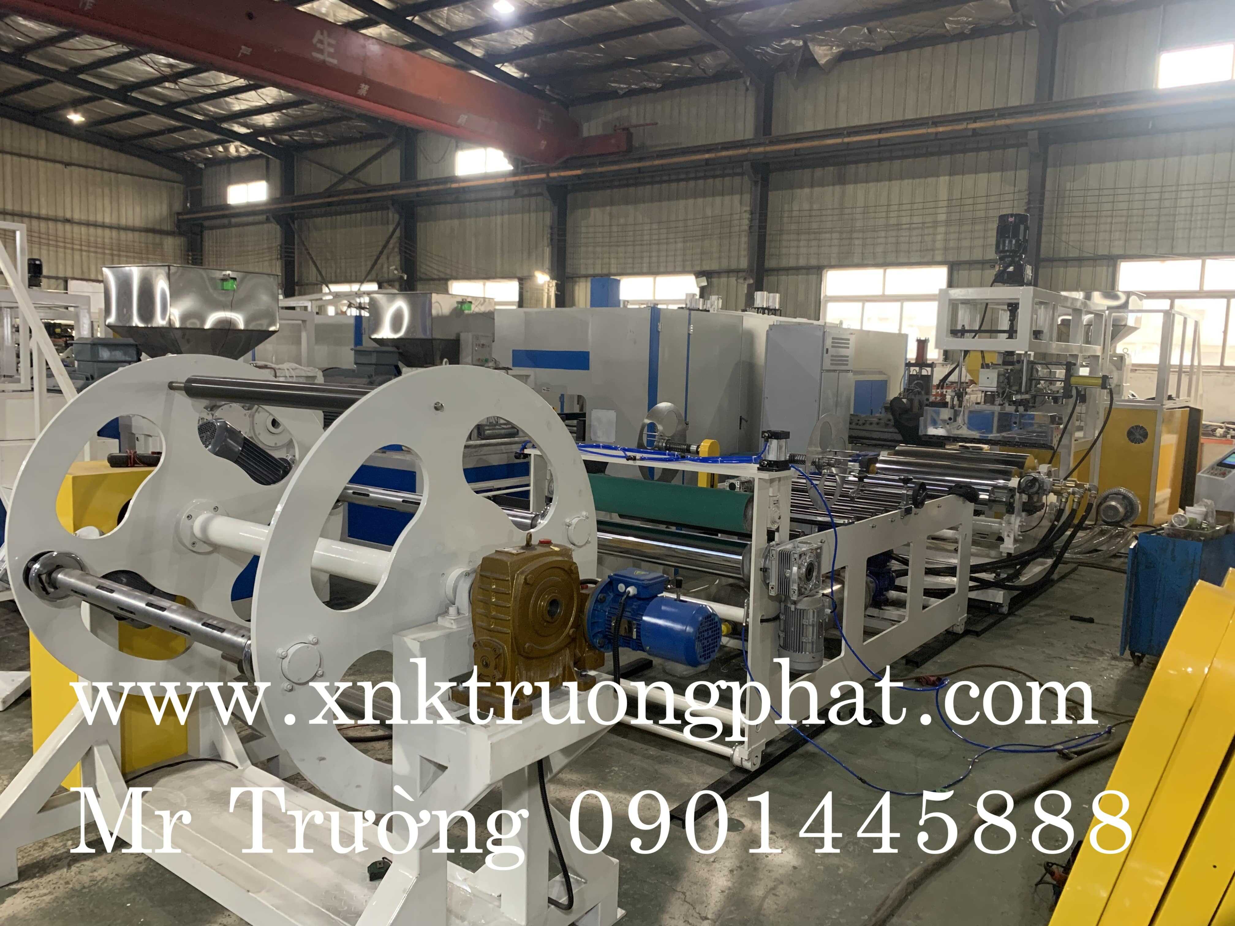 Dây chuyền máy cán màng PP PS trục vít 130