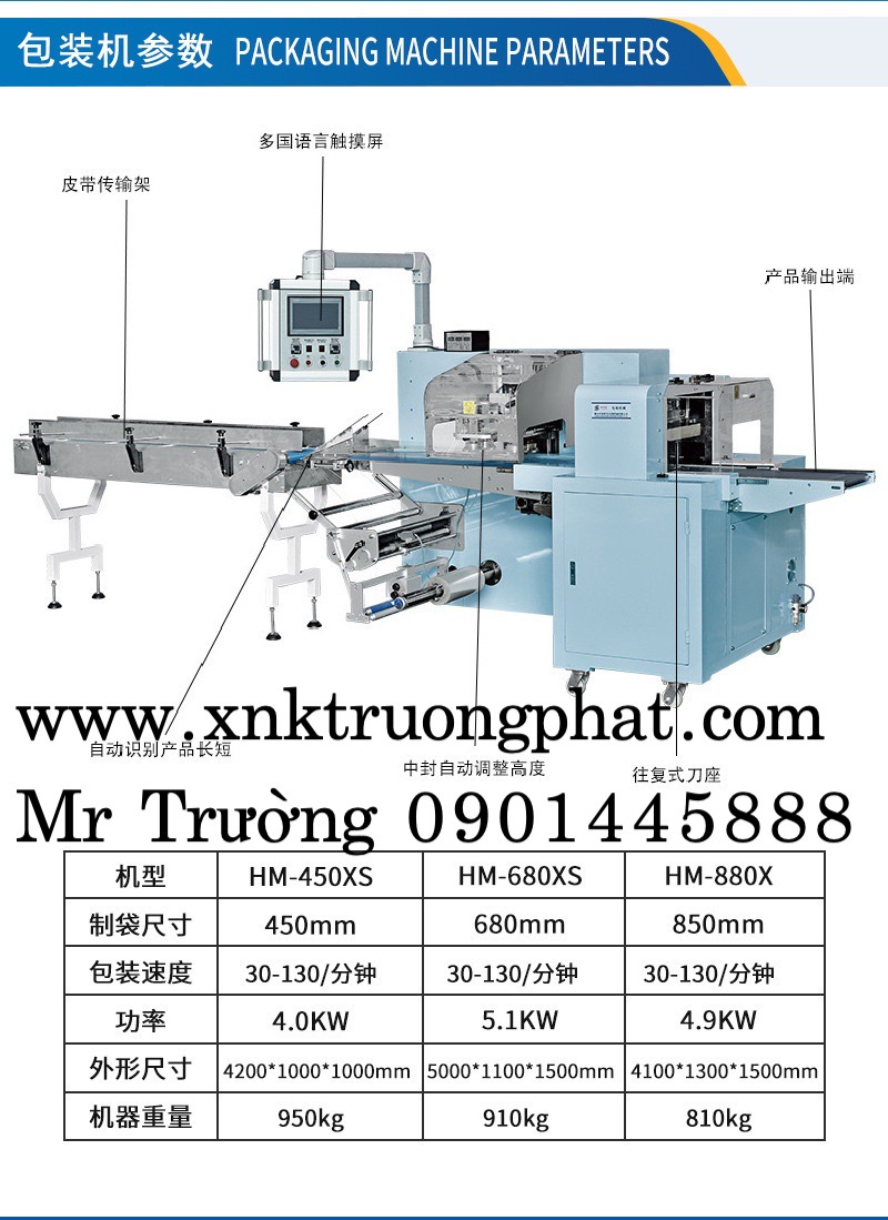 Máy đóng gói bàn nằm dùng