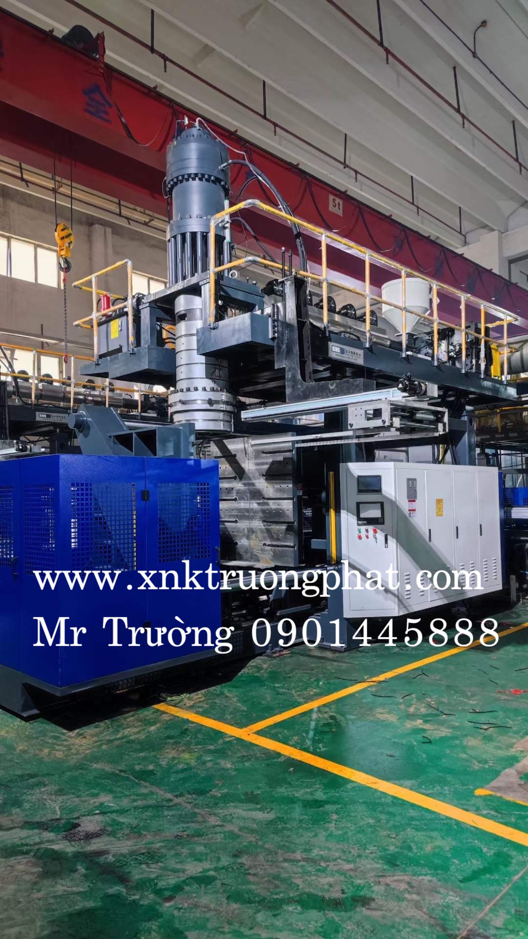 Máy thổi nhựa HDPE 120L Trường Phát