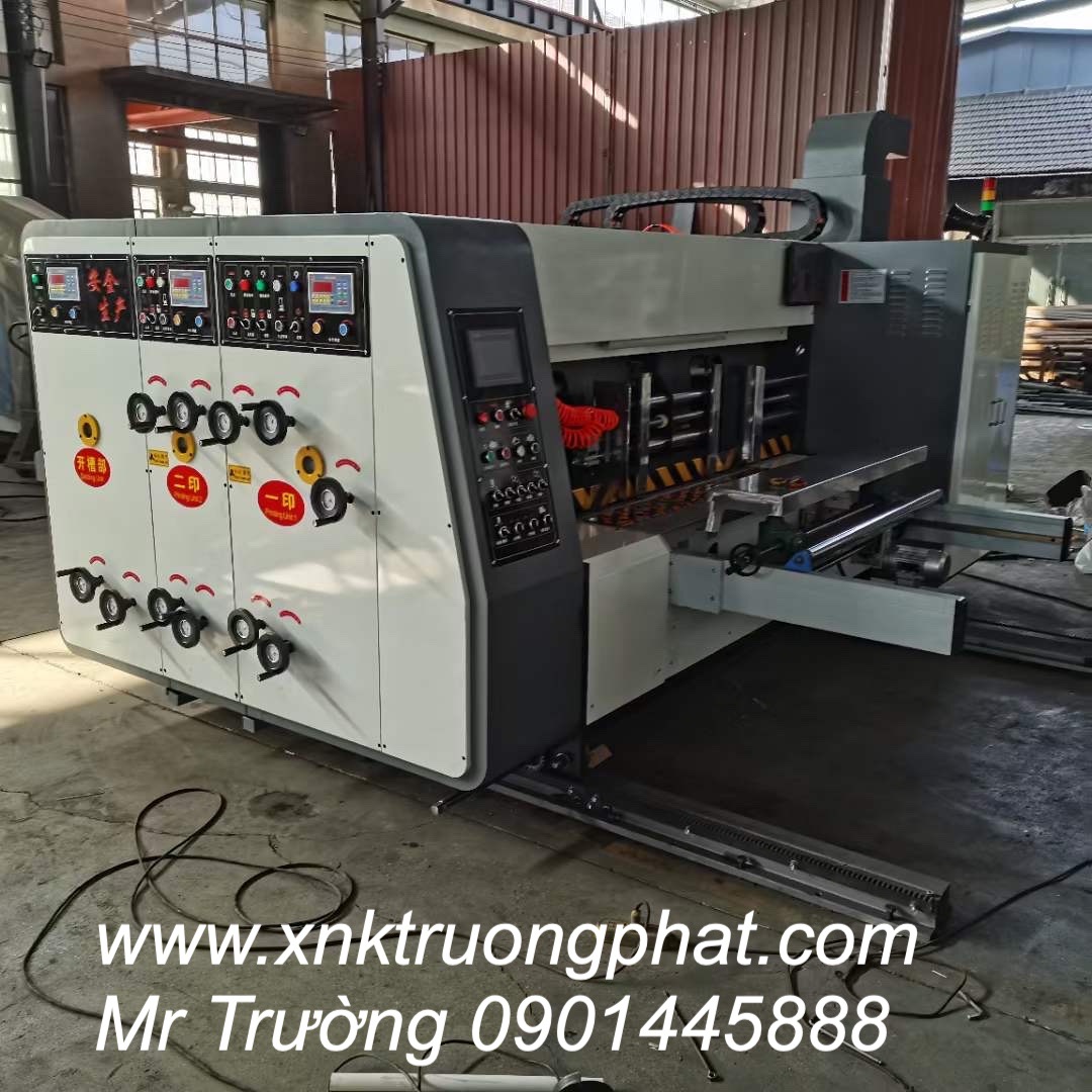 Máy in  flexo  2 màu bổ chạp tự động