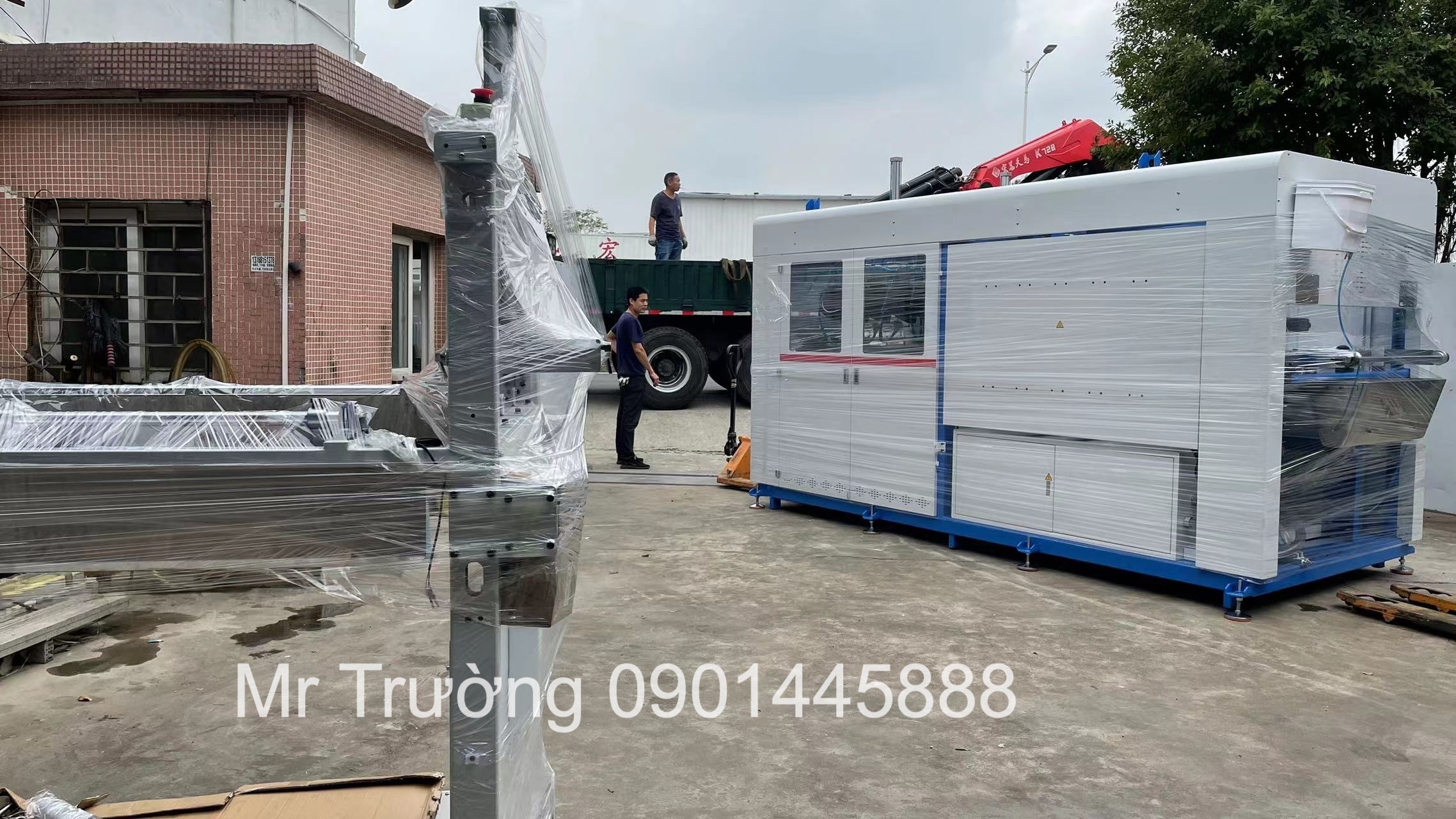 Đóng cont máy hút định hình servo tự động