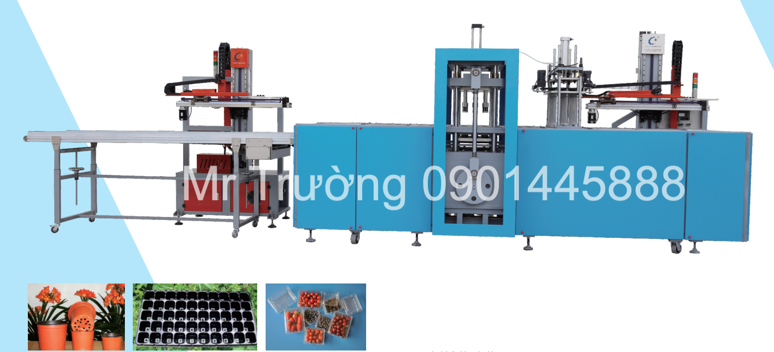 Máy cắt dập lỗ khay mạ định hình