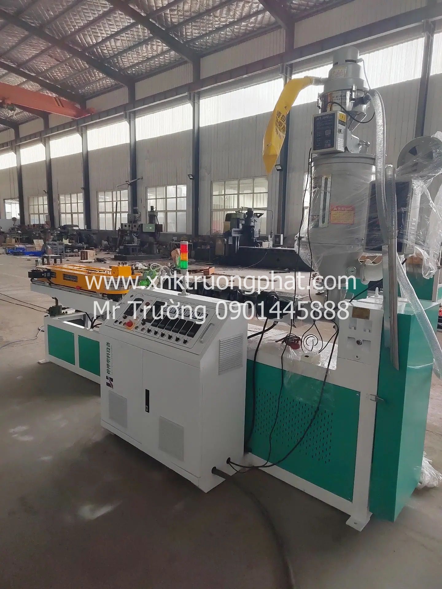 máy đùn ống ruột gà pp pe giá rẻ Trường Phát