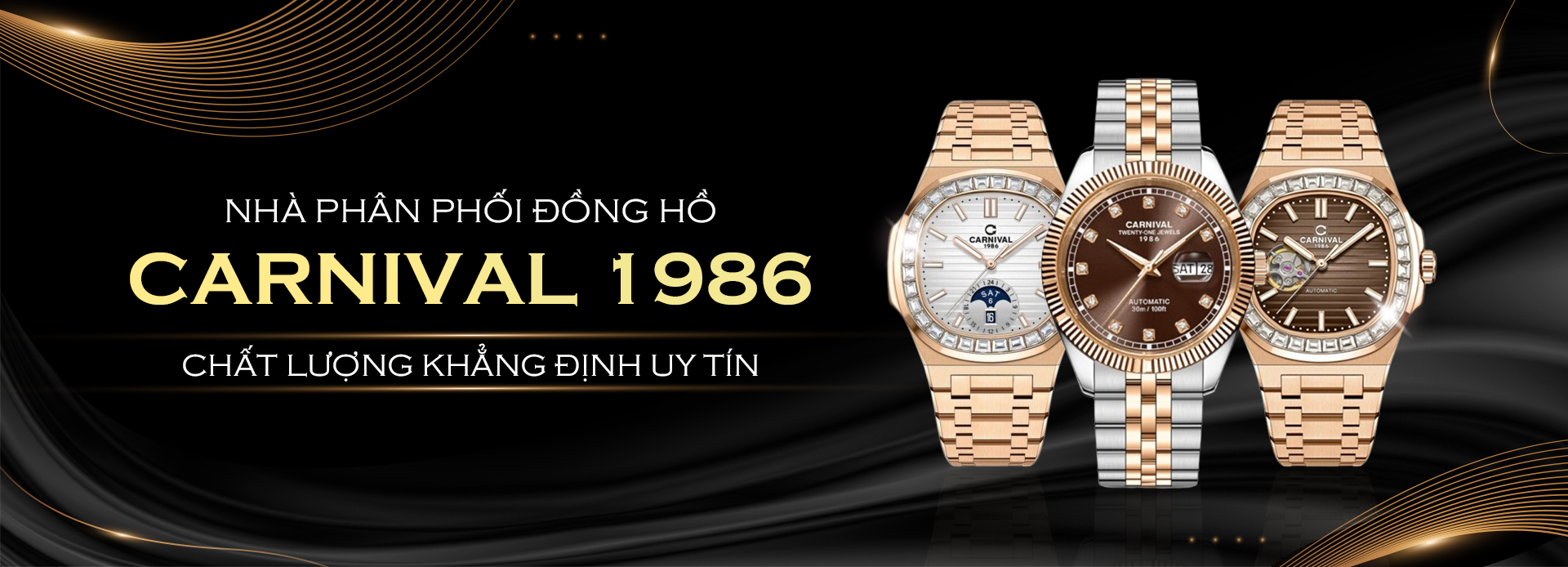 Nhà phân phối đồng hồ Carnival 1986 - Chất lượng khẳng định uy tín