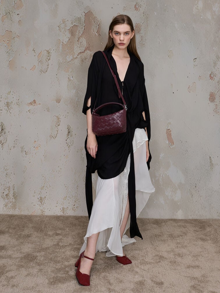 Ivette Woven Shoulder Bag