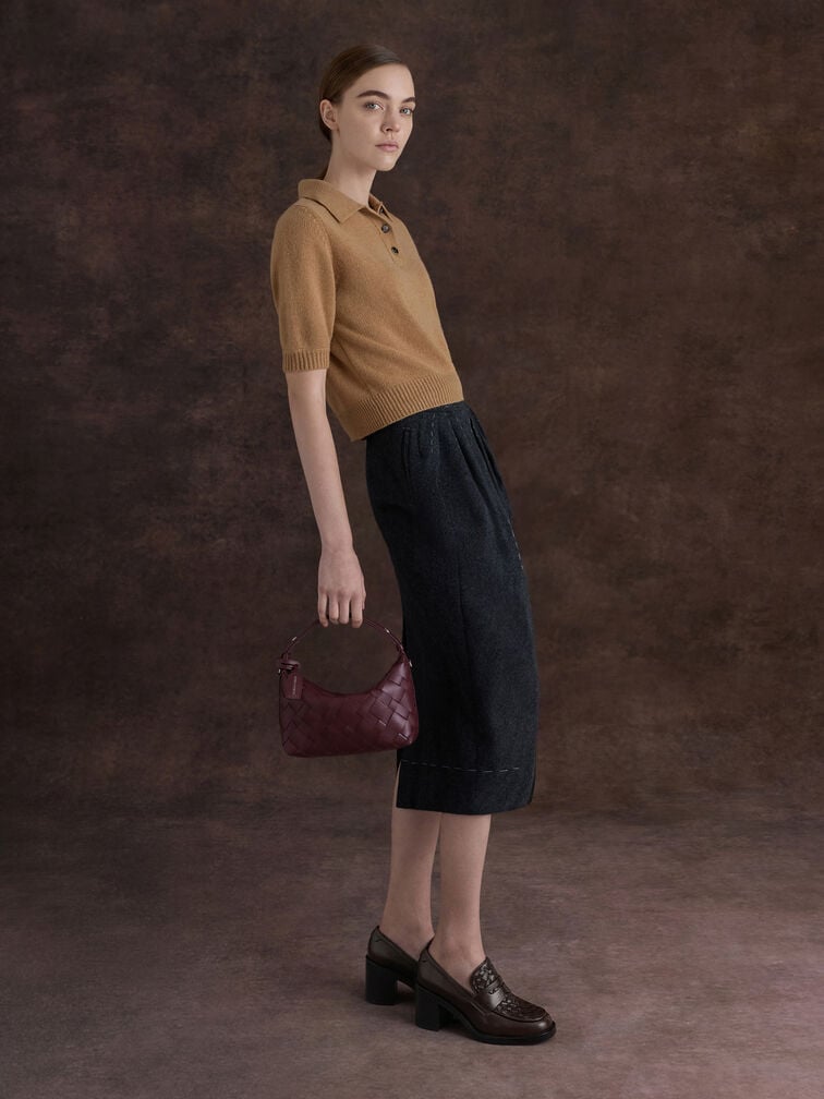 Ivette Woven Shoulder Bag